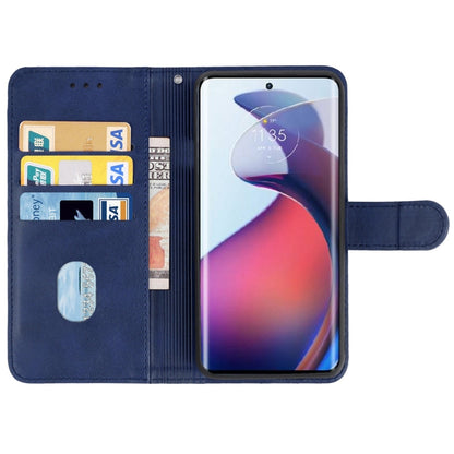 For Motorola Moto G72 Leather Phone Case(Blue) - Motorola Cases by PMC Jewellery | Online Shopping South Africa | PMC Jewellery