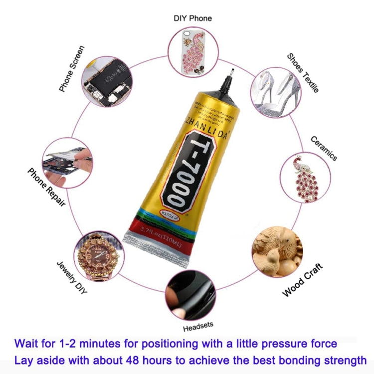 110mL T7000 LCD Screen Black Glue Multifunction Universal DIY Adhesive Glue - Repair Glue Series by PMC Jewellery | Online Shopping South Africa | PMC Jewellery