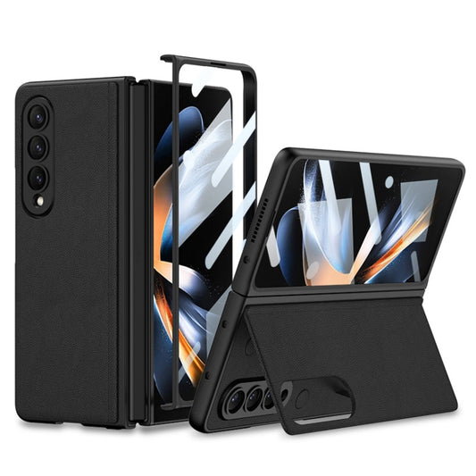 For Samsung Galaxy Z Fold4 GKK Integrated Ultra-thin Folding Leather Phone Case with Stand(Black) - Galaxy Z Fold4 5G Cases by GKK | Online Shopping South Africa | PMC Jewellery