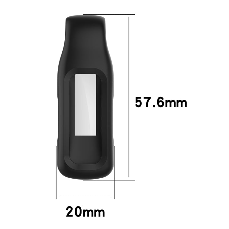 For Fitbit Inspire 3 Steel Sheet Silicone Protective Clip Case Cover(Black) - Watch Cases by PMC TechLife | Online Shopping South Africa | PMC TechLife | Buy Now Pay Later Mobicred