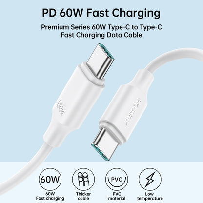 JOYROOM S-CC060A9 60W USB-C/Type-C to USB-C/Type-C Fast Charging Data Cable, Length: 1m(Black) - USB-C & Type-C Cable by JOYROOM | Online Shopping South Africa | PMC Jewellery