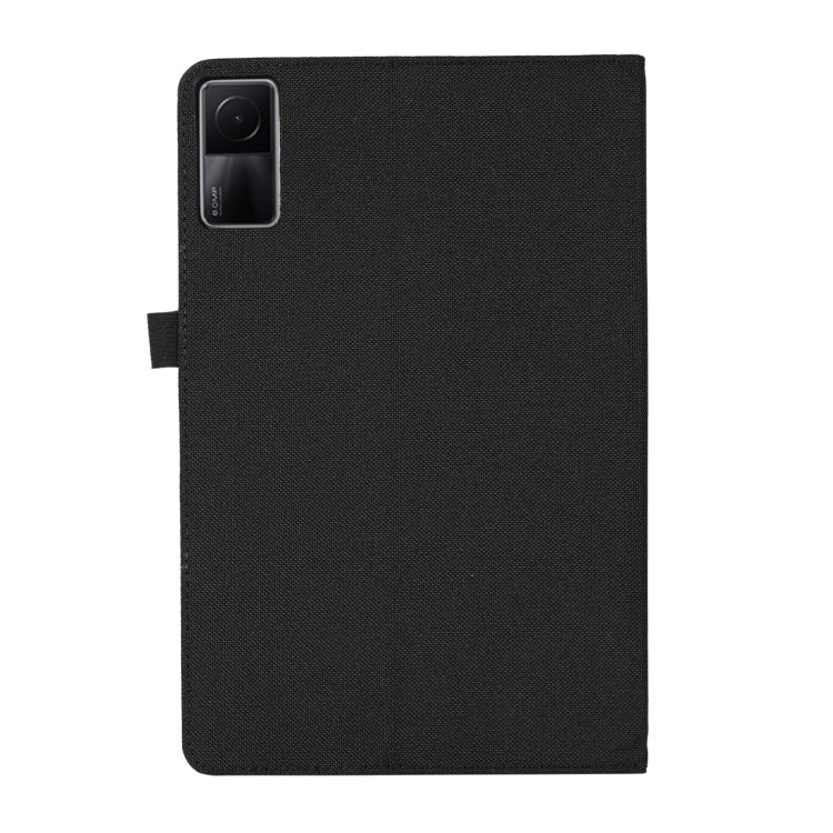 For Xiaomi Redmi Pad 10.61 Fabric Leather Tablet Case(Black) -  by PMC Jewellery | Online Shopping South Africa | PMC Jewellery