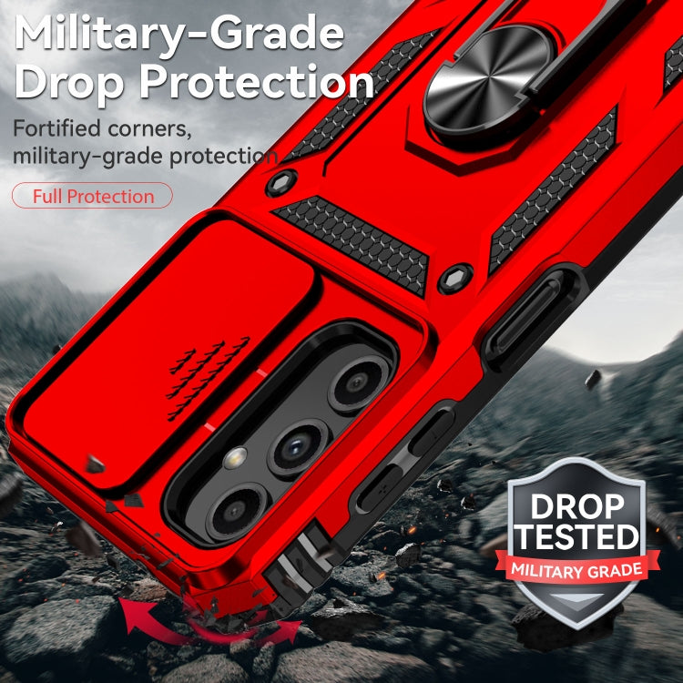 For Samsung Galaxy A14 5G Sliding Camshield Holder Phone Case(Red) - free shipping - PMC TechLife - Order now!