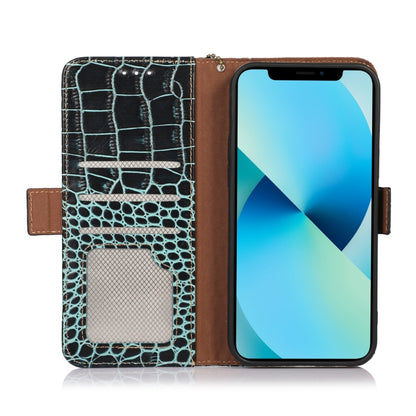 For Xiaomi Redmi A1+ Crocodile Top Layer Cowhide Leather Phone Case(Green) - Xiaomi Cases by PMC Jewellery | Online Shopping South Africa | PMC Jewellery