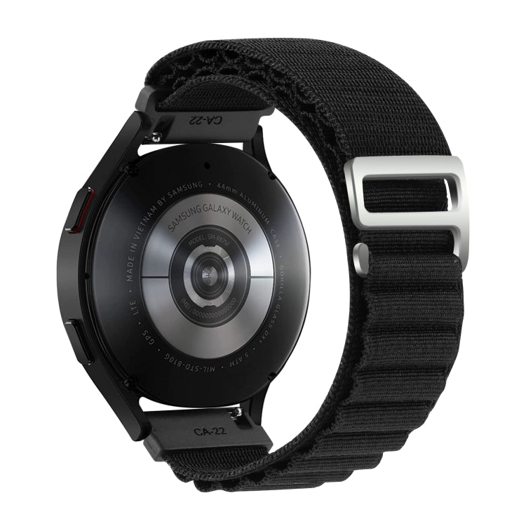 20mm Universal Nylon Loop Watch Band(Black) - 20mm Bands by PMC TechLife | Online Shopping South Africa | PMC TechLife | Buy Now Pay Later Mobicred