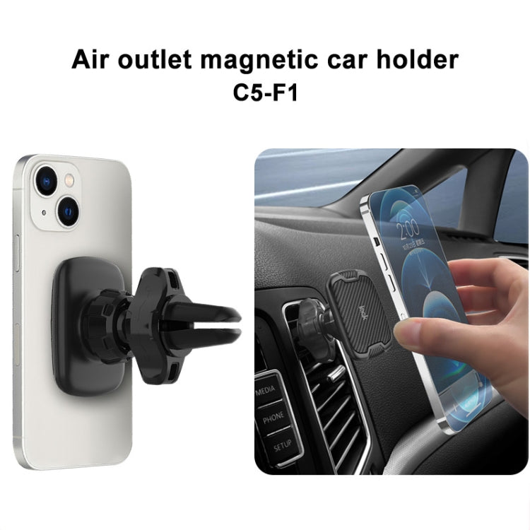 IMAK C5-F1 Magnetic Air Outlet Car Holder(Black) - Car Holders by imak | Online Shopping South Africa | PMC Jewellery