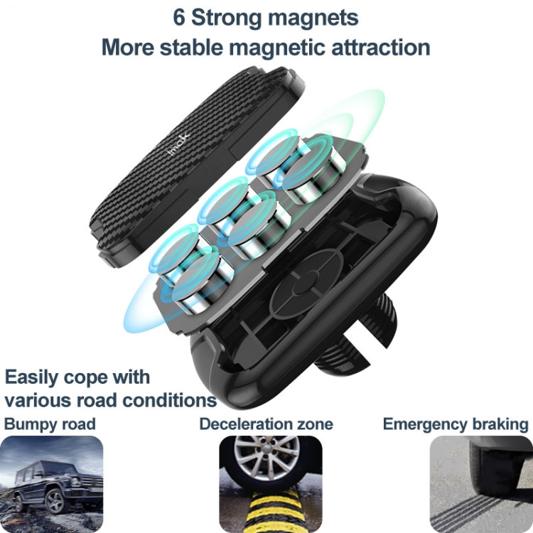 IMAK C5-X5A Dashboard Suction Cup Magnetic Car Holder(Black) - Universal Car Holders by imak | Online Shopping South Africa | PMC TechLife | Buy Now Pay Later Mobicred