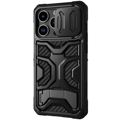 For iPhone 14 Pro NILLKIN Sliding Camera Cover Design TPU + PC Phone Case(Black) - iPhone 14 Pro Cases by NILLKIN | Online Shopping South Africa | PMC Jewellery | Buy Now Pay Later Mobicred