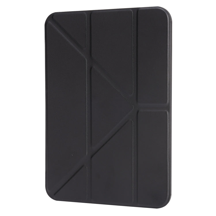 For iPad 2025 / 2022 Millet Texture PU + Silicone 3-folding Leather Tablet Case(Black) - iPad 2025 / 2022 Cases by PMC Jewellery | Online Shopping South Africa | PMC Jewellery | Buy Now Pay Later Mobicred