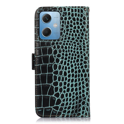 For Xiaomi Redmi Note 12 China Crocodile Top Layer Cowhide Leather Phone Case(Green) - Note 12 Cases by PMC Jewellery | Online Shopping South Africa | PMC Jewellery