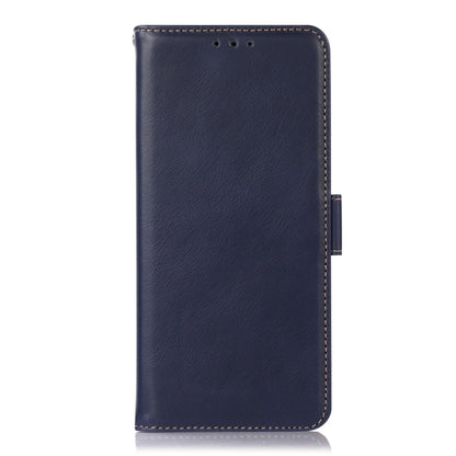 For Xiaomi Redmi Note 12 Pro 5G China Crazy Horse Top Layer Cowhide Leather Phone Case(Blue) - Note 12 Pro Cases by PMC Jewellery | Online Shopping South Africa | PMC Jewellery