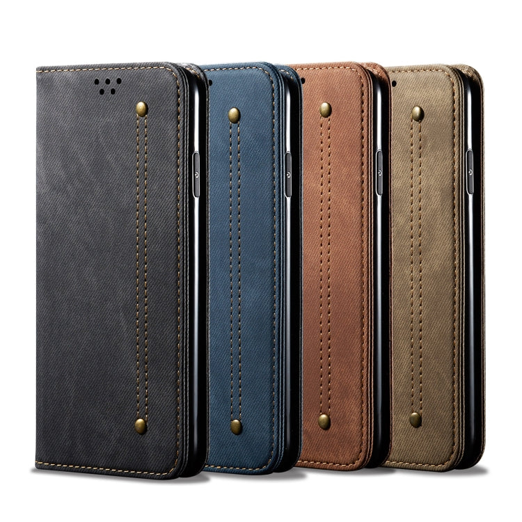 For Xiaomi Redmi Note 12 Pro+ China Denim Texture Leather Phone Case(Black) - free shipping - PMC TechLife - Order now!