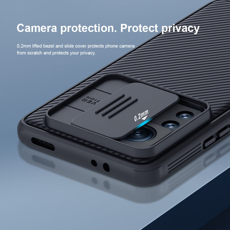 For Xiaomi 12T Pro NILLKIN CamShield Pro Series PC Full Coverage Phone Case(Black) - Xiaomi Cases by NILLKIN | Online Shopping South Africa | PMC Jewellery