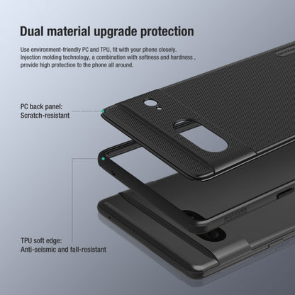 For Google Pixel 7 5G NILLKIN Super Frosted Shield Pro PC + TPU Phone Case(Black) - Google Cases by NILLKIN | Online Shopping South Africa | PMC Jewellery