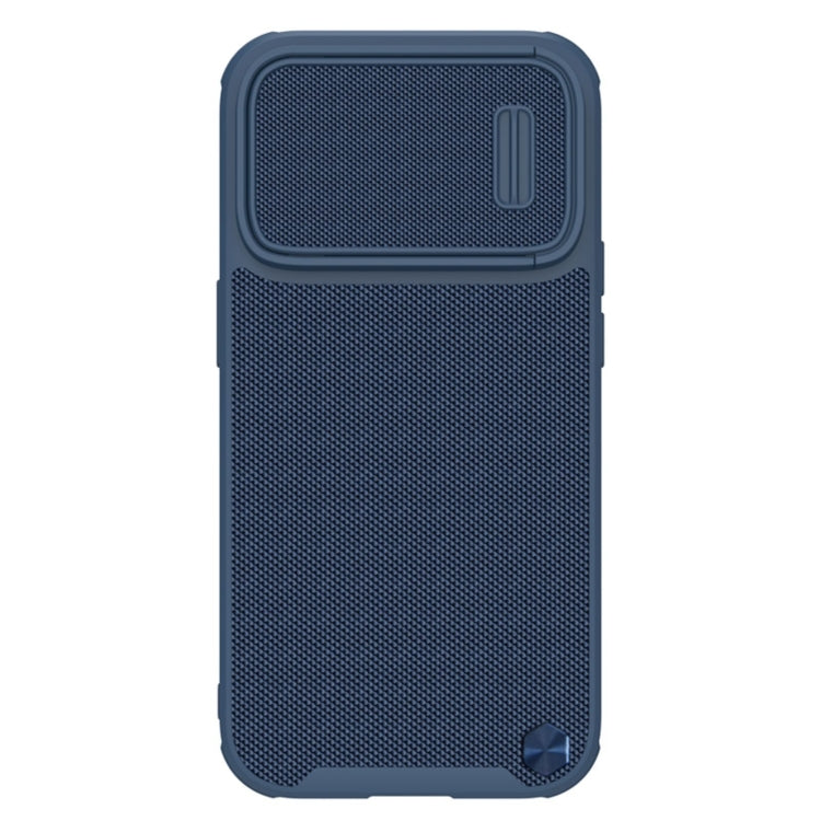 For iPhone 14 Pro Max NILLKIN Texture MagSafe Camshield PC + TPU Phone Case(Blue) - iPhone 14 Pro Max Cases by NILLKIN | Online Shopping South Africa | PMC Jewellery