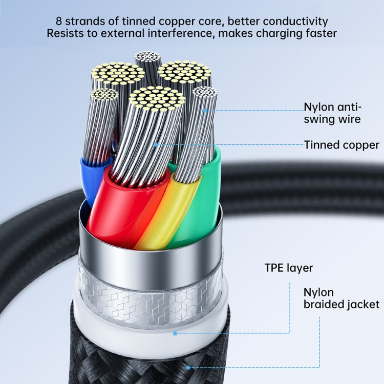 JOYROOM 20W Type-C to 8 Pin Surpass Series Fast Charging Data Cable, Length:3m(White) - 2 in 1 Cable by JOYROOM | Online Shopping South Africa | PMC Jewellery