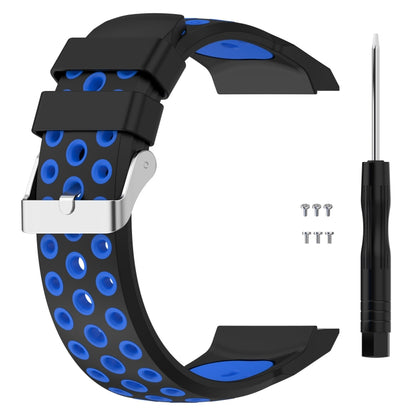 For Huawei Watch GT Cyber Two-color Silicone Watch Band (Black Blue) -  by PMC Jewellery | Online Shopping South Africa | PMC Jewellery