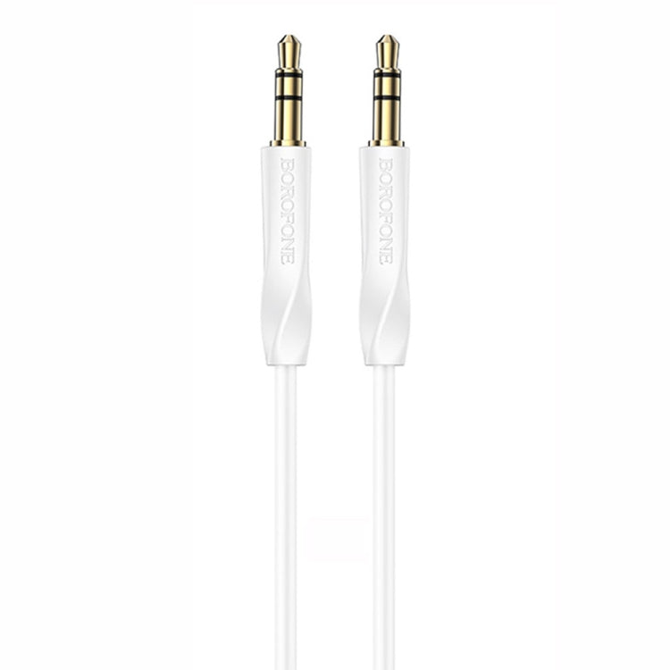 Borofone BL16 Clear Sound 3.5mm AUX Audio Cable, Length:1m(White) - Video & Audio Cable by Borofone | Online Shopping South Africa | PMC Jewellery