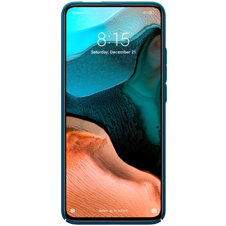 For Xiaomi Redmi K30 Pro NILLKIN Frosted Concave-convex Texture PC Protective(Blue) - Xiaomi Cases by NILLKIN | Online Shopping South Africa | PMC Jewellery