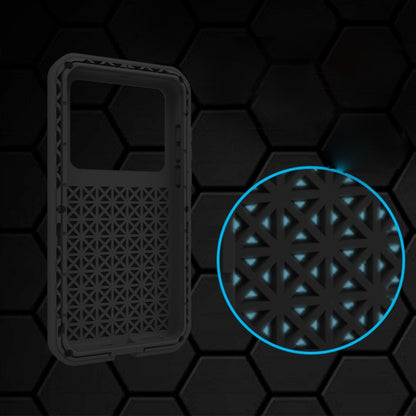 For Huawei P40 LOVE MEI Metal Shockproof Waterproof Dustproof Protective Case(Black) - Huawei Cases by LOVE MEI | Online Shopping South Africa | PMC Jewellery | Buy Now Pay Later Mobicred