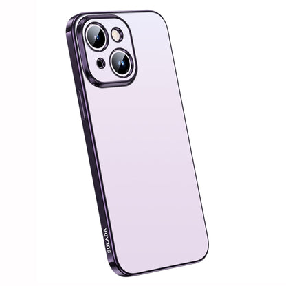 For iPhone 14 Plus SULADA Electroplating Frosted All-inclusive TPU Phone Case(Purple) - iPhone 14 Plus Cases by SULADA | Online Shopping South Africa | PMC Jewellery