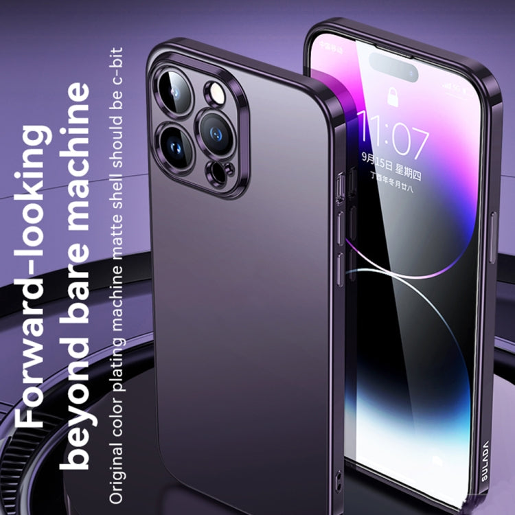 For iPhone 14 Plus SULADA Electroplating Frosted All-inclusive TPU Phone Case(Blue) - iPhone 14 Plus Cases by SULADA | Online Shopping South Africa | PMC TechLife