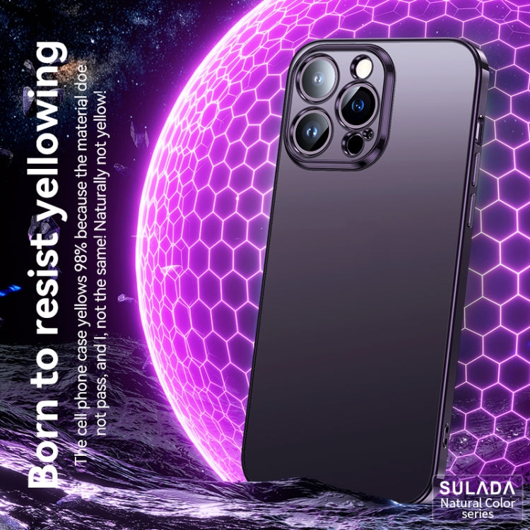 For iPhone 14 Pro SULADA Electroplating Frosted All-inclusive TPU Phone Case(Gold) - iPhone 14 Pro Cases by SULADA | Online Shopping South Africa | PMC TechLife | Buy Now Pay Later Mobicred
