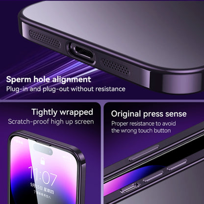 For iPhone 14 Pro SULADA Electroplating Frosted All-inclusive TPU Phone Case(Purple) - iPhone 14 Pro Cases by SULADA | Online Shopping South Africa | PMC Jewellery