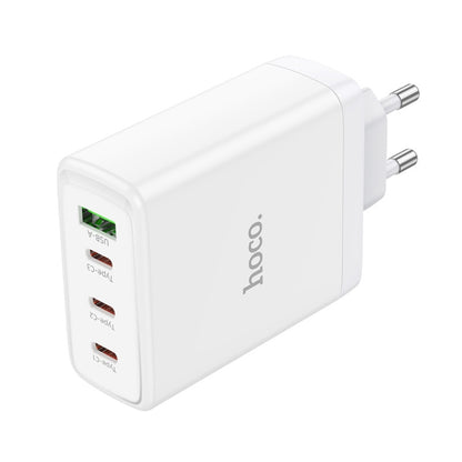 hoco N31 Leader PD 100W USB+Three USB-C/Type-C Interface Fast Charger, EU Plug(White) - USB Charger by hoco | Online Shopping South Africa | PMC Jewellery