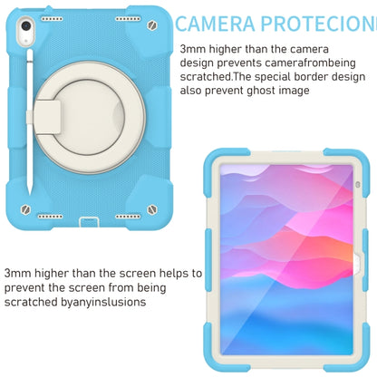 For iPad 2025 / 2022 360 Rotation PC+Silicone Tablet Case(Sky Blue) - iPad 2025 / 2022 Cases by PMC Jewellery | Online Shopping South Africa | PMC Jewellery | Buy Now Pay Later Mobicred