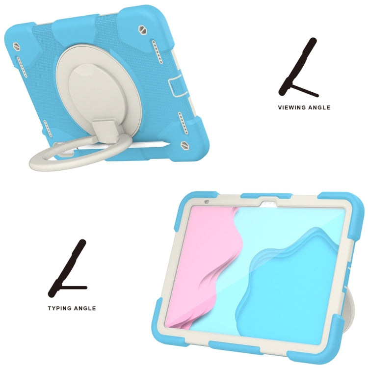 For iPad 2025 / 2022 360 Rotation PC+Silicone Tablet Case(Sky Blue) - iPad 2025 / 2022 Cases by PMC Jewellery | Online Shopping South Africa | PMC Jewellery | Buy Now Pay Later Mobicred