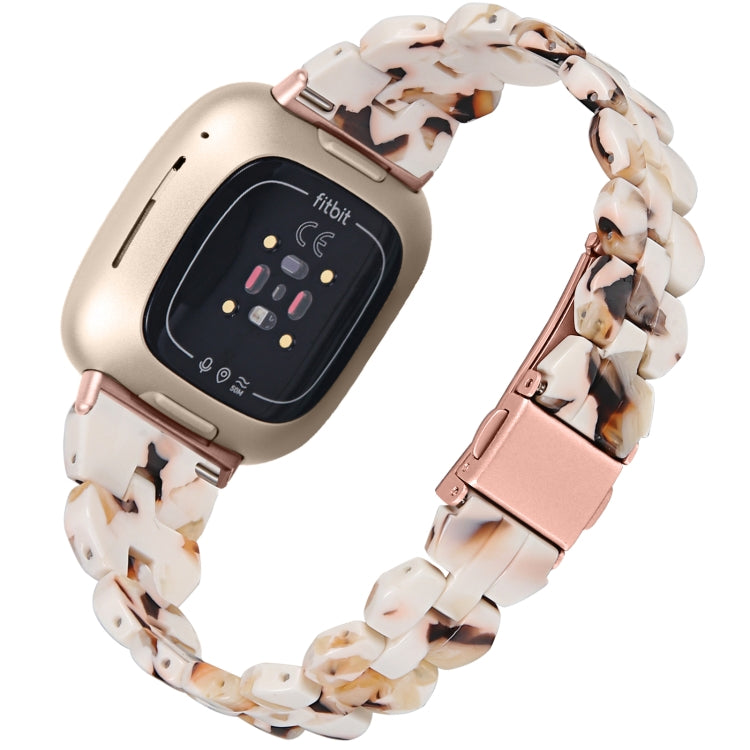 For Fitbit Versa 4 / Sense 2 Universal Rhombus Resin Watch Band(Nougat) - free shipping - PMC TechLife - Order now!