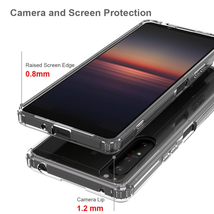 For Sony Xperia 1 II Scratchproof TPU + Acrylic Protective Case(Black) - Sony Cases by PMC TechLife | Online Shopping South Africa | PMC TechLife | Buy Now Pay Later Mobicred