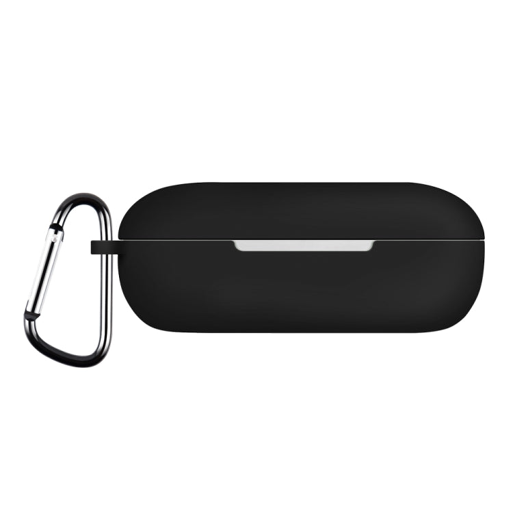 For Huawei FreeBuds SE Pure Color Bluetooth Earphone Silicone Case with Hook(Black) - Huawei Earphone Case by PMC Jewellery | Online Shopping South Africa | PMC Jewellery