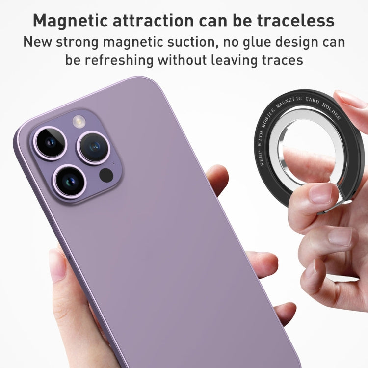 Car Magnetic Dual Axis Ring Phone Holder(Frosted White) - Ring Holder by PMC Jewellery | Online Shopping South Africa | PMC Jewellery