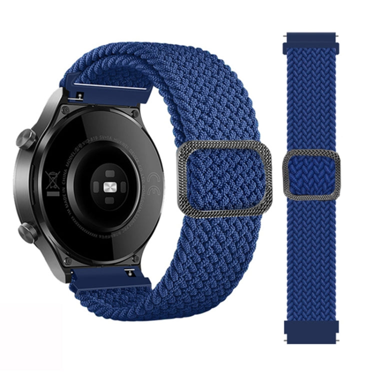 Compatible with Garmin Fenix 7 Adjustable Nylon Braided Elasticity Watch Band(Blue) - free shipping - PMC TechLife - Order now!