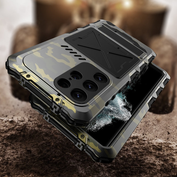 For Samsung Galaxy S23 Ultra 5G R-JUST Life Waterproof Dustproof Shockproof Phone Case(Camouflage) - Galaxy S23 Ultra 5G Cases by R-JUST | Online Shopping South Africa | PMC Jewellery | Buy Now Pay Later Mobicred