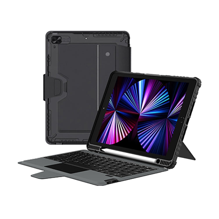For iPad 10.2 2019/2020/2021 Nillkin Bumper Combo 6 Row Keys Keyboard Case - Universal by NILLKIN | Online Shopping South Africa | PMC TechLife