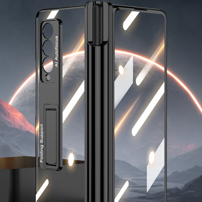 For Samsung Galaxy Z Fold3 5G GKK Magnetic Fold Hinge Shockproof Phone Case with Pen Slots(Black) - Galaxy Phone Cases by GKK | Online Shopping South Africa | PMC Jewellery | Buy Now Pay Later Mobicred