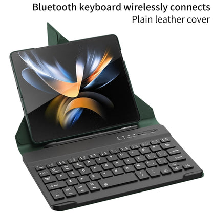 For Samsung Galaxy Z Fold4 GKK Magnetic Folding Bluetooth Keyboard Leather Case with Pen(Green) - Samsung Keyboard by GKK | Online Shopping South Africa | PMC Jewellery