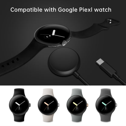 For Google Pixel Watch USB Port Smart Watch Magnetic Charging Cable, Length: 1m(Black) - Other by PMC Jewellery | Online Shopping South Africa | PMC Jewellery | Buy Now Pay Later Mobicred