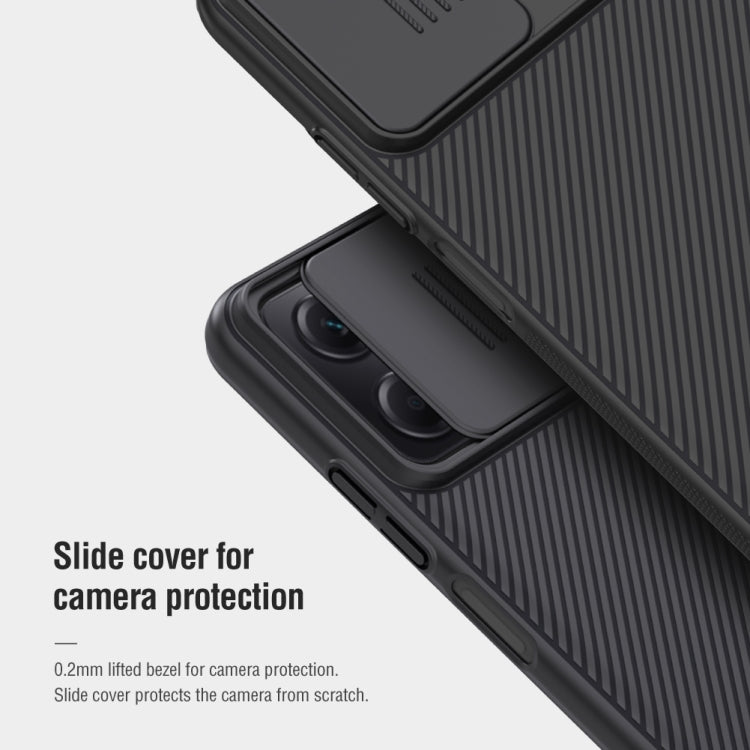 For Xiaomi Redmi Note 12 China NILLKIN Black Mirror Series PC Camshield Full Coverage Dust-proof Scratch Resistant Case(Blue) - Xiaomi Cases by NILLKIN | Online Shopping South Africa | PMC Jewellery | Buy Now Pay Later Mobicred