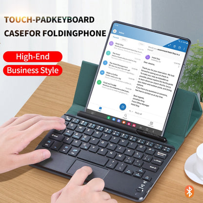 For Samsung Galaxy Z Fold4/Fold3 GKK Magnetic Folding Bluetooth Keyboard Leather Case with Touchpad(Black) - Samsung Keyboard by GKK | Online Shopping South Africa | PMC Jewellery