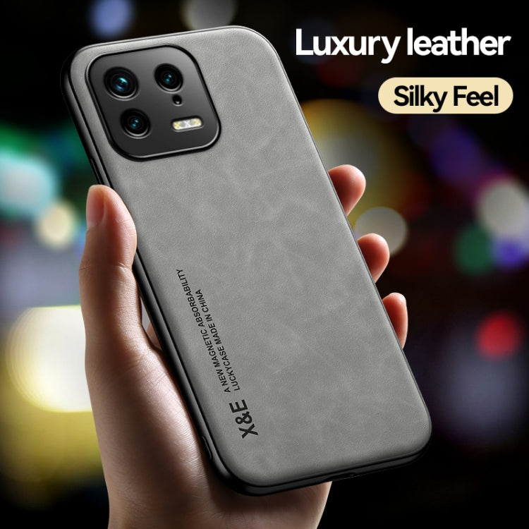 For Xiaomi 13 Skin Feel Magnetic Leather Back Phone Case(Green) - free shipping - PMC TechLife - Order now!
