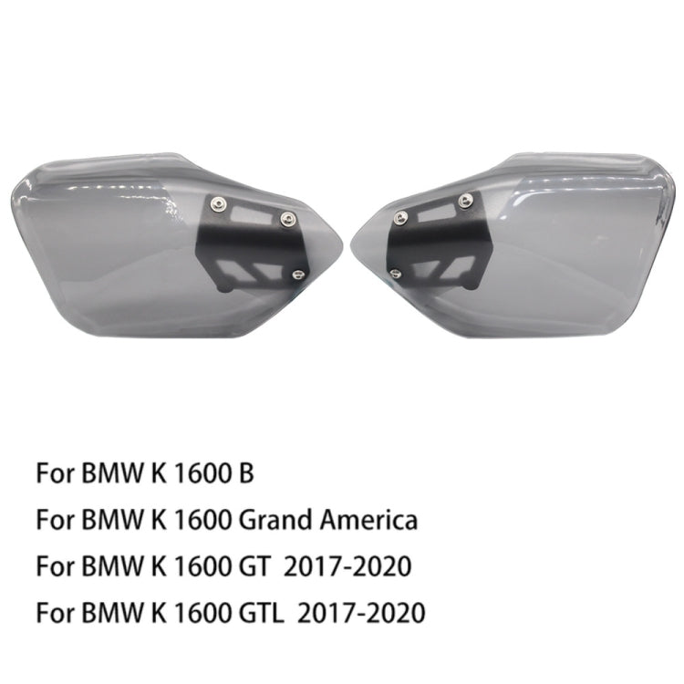 For BMW K1600B K1600GT MO-HS005 Motorcycle Windshield Hand Guards Protectors(Grey) - Ornamental Parts by PMC Jewellery | Online Shopping South Africa | PMC Jewellery