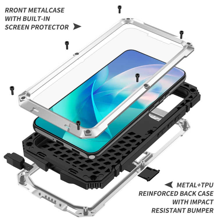 For Samsung Galaxy S23 5G R-JUST Life Waterproof Dustproof Shockproof Phone Case(Silver) - Galaxy S23 5G Cases by R-JUST | Online Shopping South Africa | PMC Jewellery | Buy Now Pay Later Mobicred