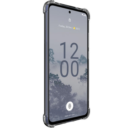 For Nokia X30 5G imak Shockproof Airbag TPU Phone Case(Transparent Black) - Nokia Cases by imak | Online Shopping South Africa | PMC Jewellery