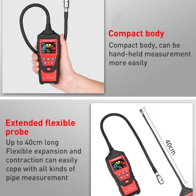 HABOTEST HT601B Combustible Gas Detector Thousand Battery Model with Numerical Display - Gas Monitor by HABOTEST | Online Shopping South Africa | PMC Jewellery | Buy Now Pay Later Mobicred