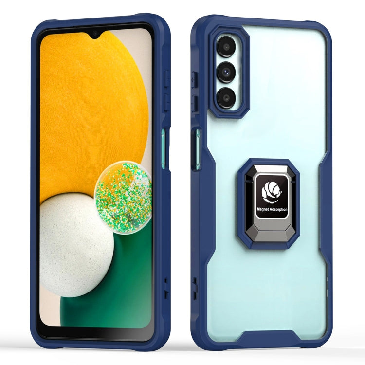 For Samsung Galaxy A02 / M02 Armor Shockproof Magnetic Ring Phone Case(Navy Blue) - free shipping - PMC TechLife - Order now!