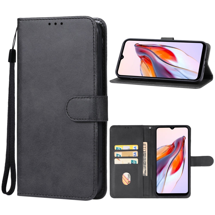 For Xiaomi Redmi 12C Leather Phone Case(Black) - Xiaomi Cases by PMC Jewellery | Online Shopping South Africa | PMC Jewellery | Buy Now Pay Later Mobicred